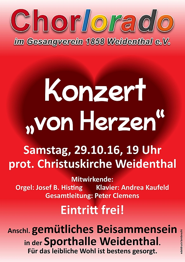 Konzertplakat 2016